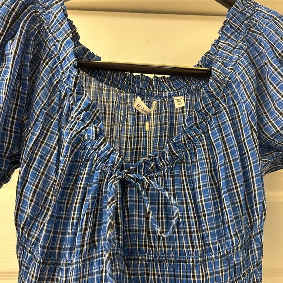 Doen Ischia dress in cassis check - Picture 5 of 5